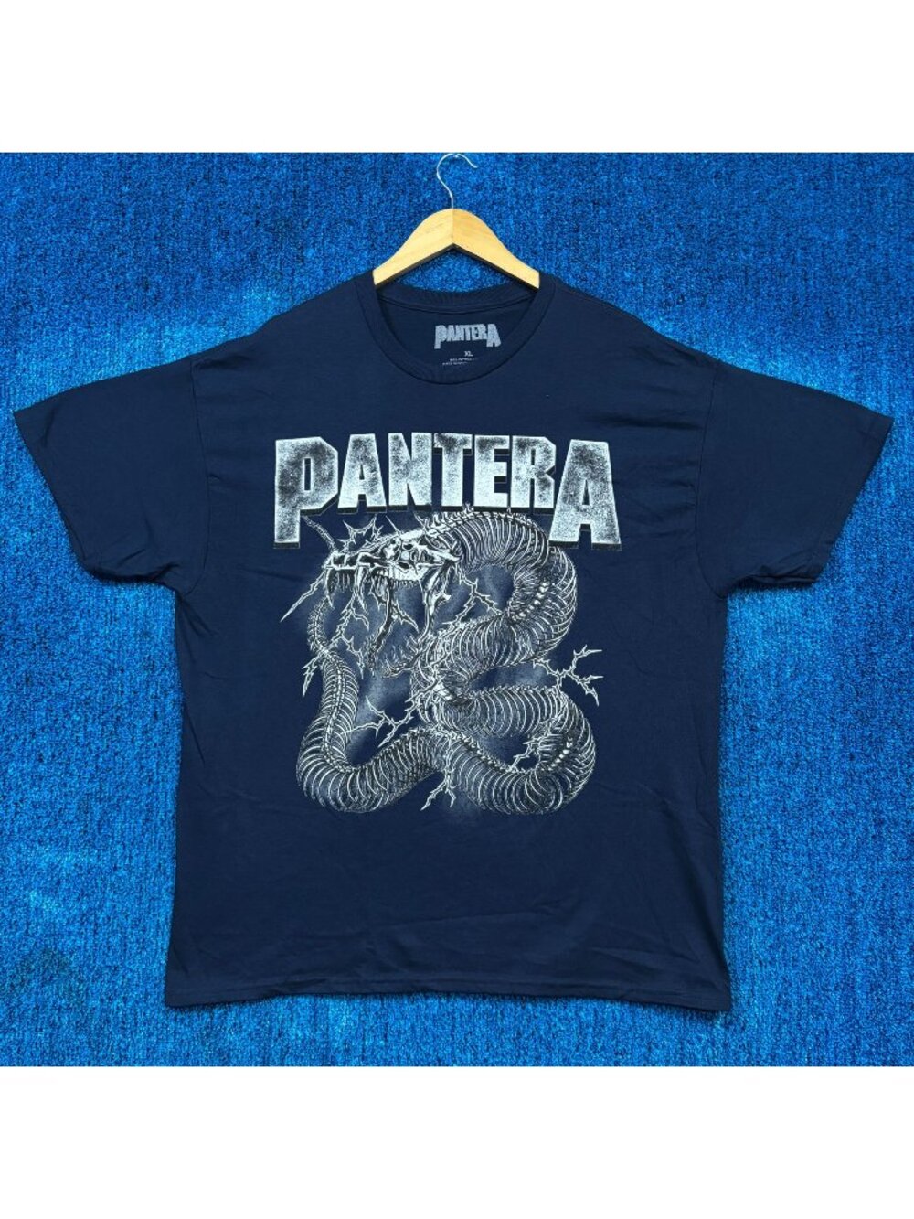 Pantera Electrified Skeletal Snake Thrash Metal Band Tee XL